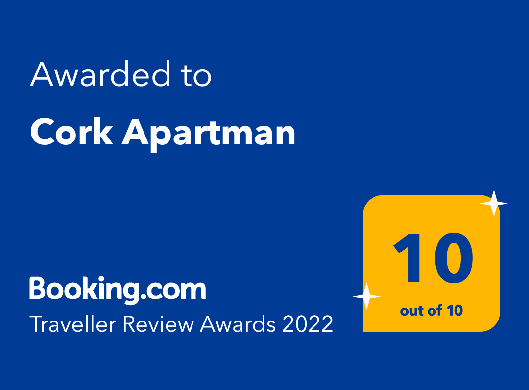 Booking award 2022 - Cork Apartman - prémium szállás Eger belvárosában